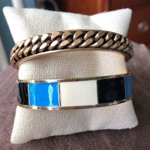 Set of J. Crew bangle bracelets